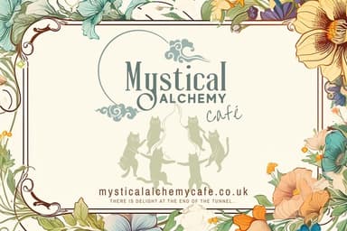 Mystical Alchemy coffee alternative UK, herbal coffee, adaptogen drinks, natural energy drinks, caffeine free energy, mushroom coffee alternative, stress relief herbs